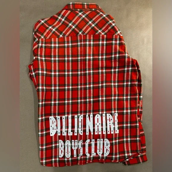 🧥 Billionaire Boys Club Plaid Flannel Shirt – XL - Picture 7 of 9